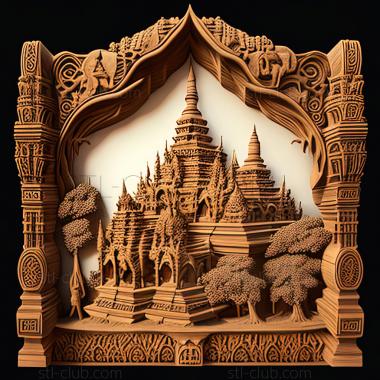 3D мадэль Бирма См. список Мьянмы (STL)